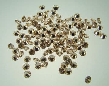 3.0mm Round Champagne Cubic Zirconia