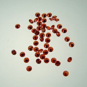 3.0mm Round Orange Cubic Zirconia