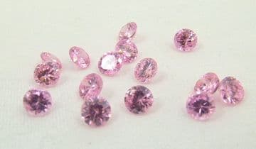 3.0mm Round Pink Cubic Zirconia
