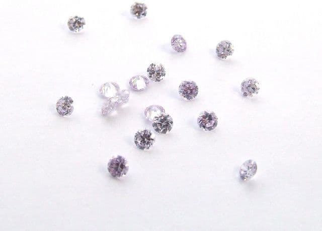 3.25mm Round Lilac Cubic Zirconia