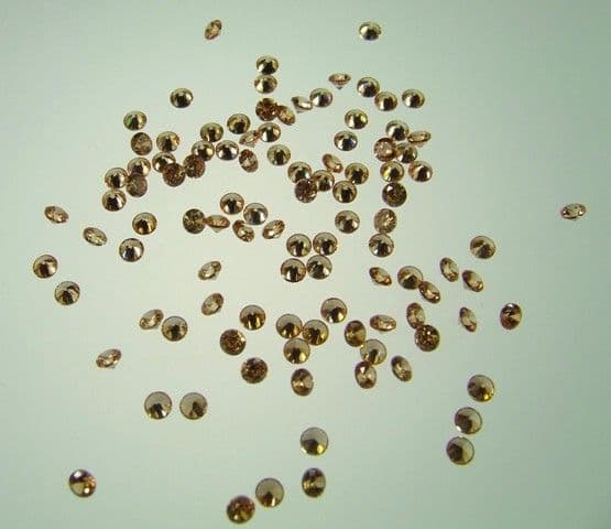 4.0mm Round Champagne Cubic Zirconia
