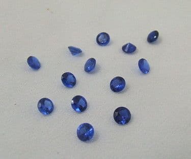 4.0mm Round Lab Created Blue Spinel