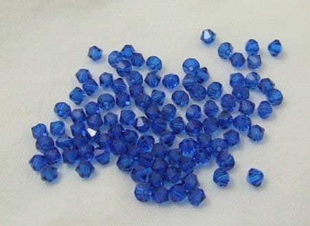 4mm Bicone pk 20 - Capri Blue