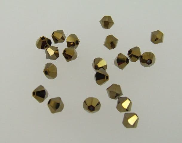 4mm Bicone pk 20 - Dorado 2X