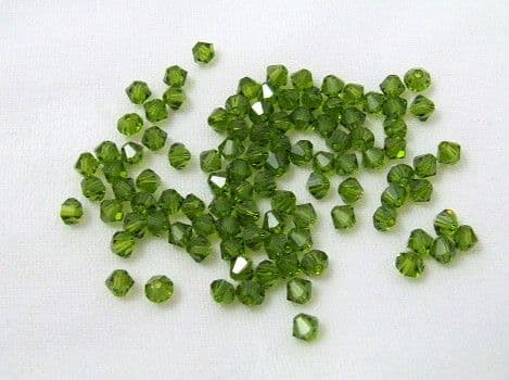 4mm Bicone pk 20 - Olivine