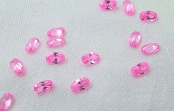 5x3mm Oval Rose Pink Cubic Zirconia