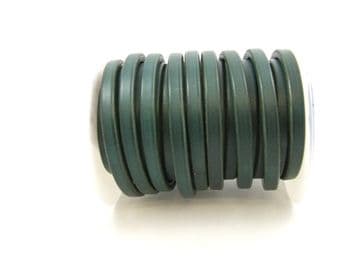 Bottle Green Funky Leather (10x6mm) per metre