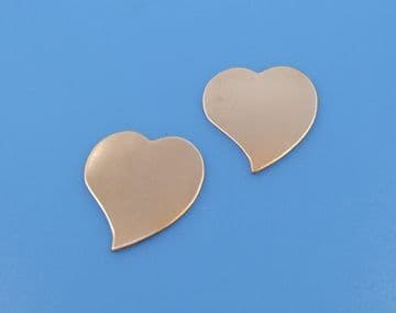 Copper Curly Heart 22x20mm 24ga (pk of 2)