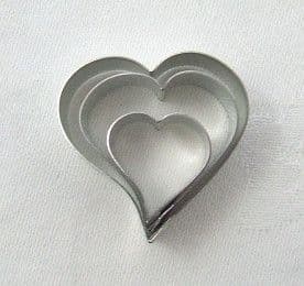 Curly Heart Cutters set of 3