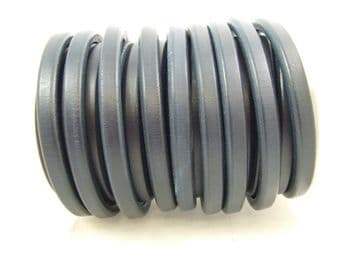 Dark Blue Funky Leather (10x6mm) per metre
