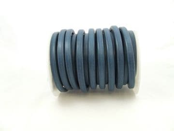 Denim Funky Leather (10x6mm) per metre