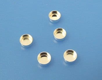 Fine Silver Bezel Cup 5mm (pk 5)