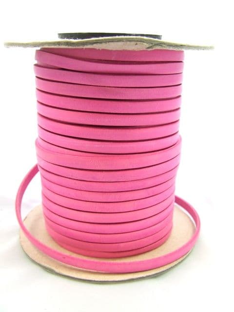 Flat Leather 5mm x 1.5mm - Candy
