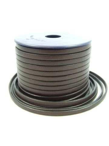 Flat Leather 5mm x 1.5mm - Grey