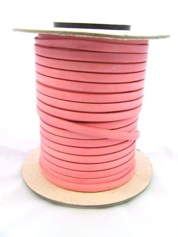 Flat Leather 5mm x 1.5mm - Light Pink