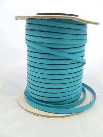 Flat Leather 5mm x 1.5mm - Turquoise