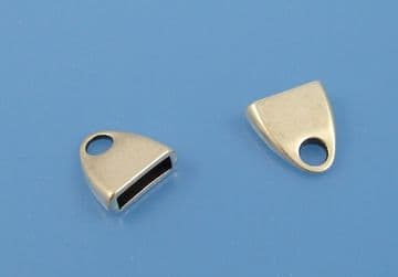 Flat Leather End Caps (pack of 6)