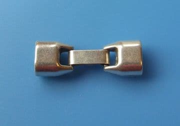 Funky Leather 10x6mm Antique Silver Clasp