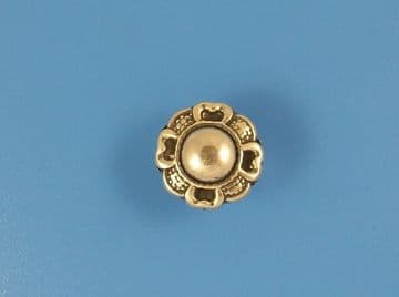 Funky Leather 10x6mm Flower Charm