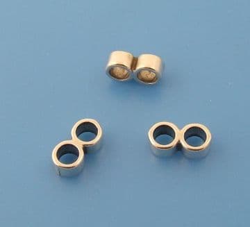 Funky Leather 4.8mm Two Strand Seperators (pack of 3)