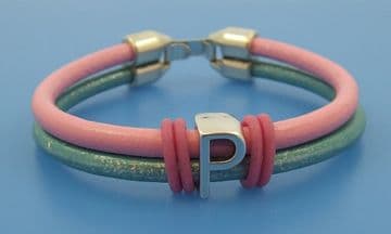 Funky Leather 5mm Hook Double Clasp