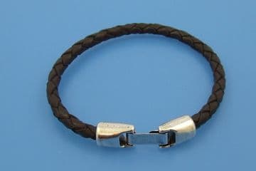 Funky Leather 5mm Hook Single Clasp
