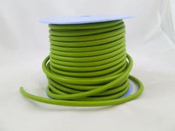 Funky Leather 5mm Round - Bright Green