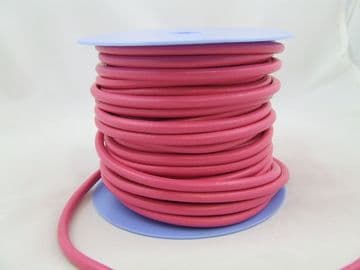 Funky Leather 5mm Round - Hot Pink