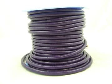 Funky Leather 5mm Round - Purple
