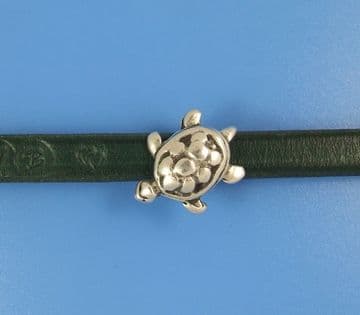 Funky Leather Tortoise Charm