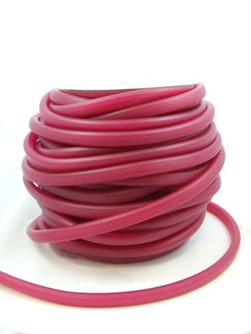 Funky Rubber 10x7mm Fuchsia (metre)