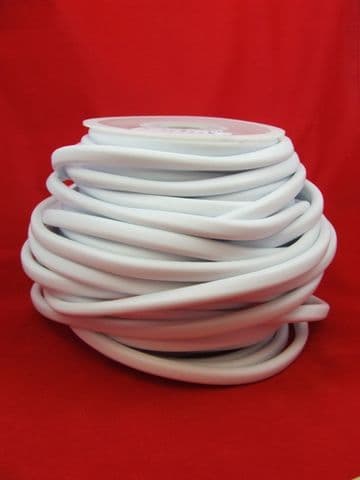 Funky Rubber 10x7mm White (metre)