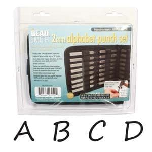 Letter Punch 2mm Handwritten Upper Case