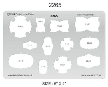Metal Clay Template - Decorative Frames 2265