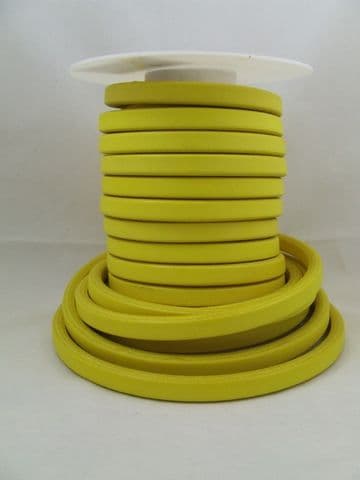 Neon Yellow Funky Leather (10x6mm) per metre