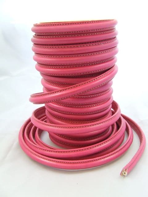 Omega Leather Fuchsia (10x5mm) per metre
