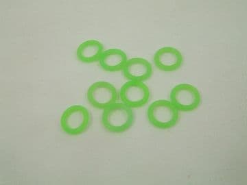 PVC Rings pack of 10 - Neon Green
