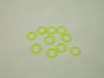 PVC Rings pack of 10 - Neon Yellow