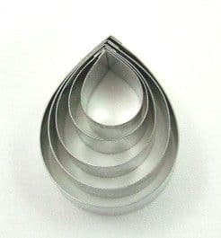 Rose Petals (teardrops) Cutters set of 6