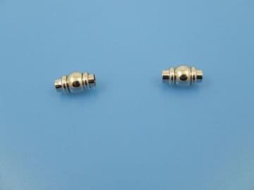 Stainless Steel 5mm Fancy Tube & Barrel Clasp (pack of 2)