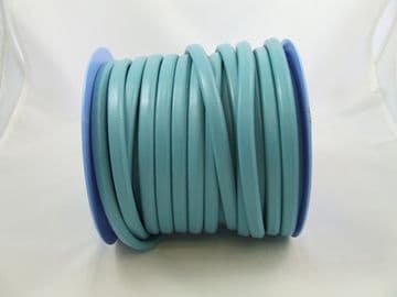 Turquoise Funky Leather (10x6mm) per metre