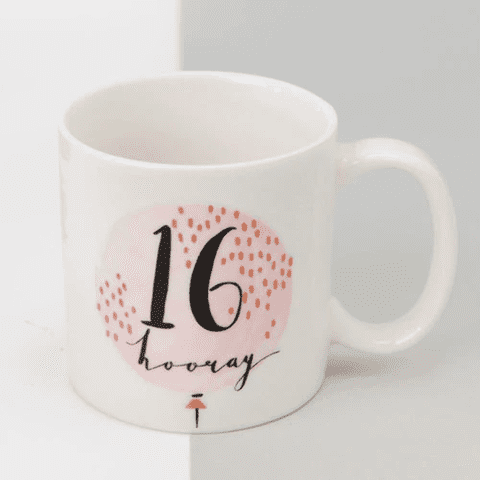 16th Birthday Hotch Potch Mug Gift - 16 Hooray