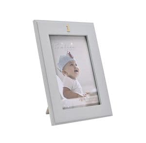 1st Birthday Ceramic Photo Frame 4x6 By Bambino - Blue