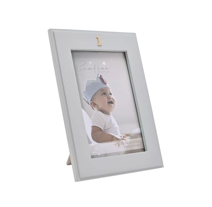 1st Birthday blue ceramic keepsake photo frame gift