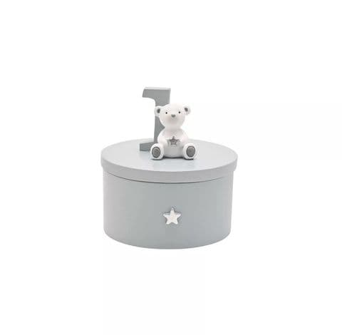 1st Birthday Trinket Box By Bambino - Blue