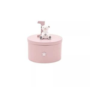 1st Birthday Trinket Box By Bambino - Pink