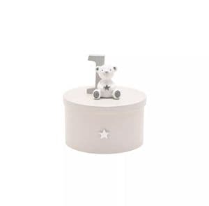 1st Birthday Trinket Box By Bambino - White