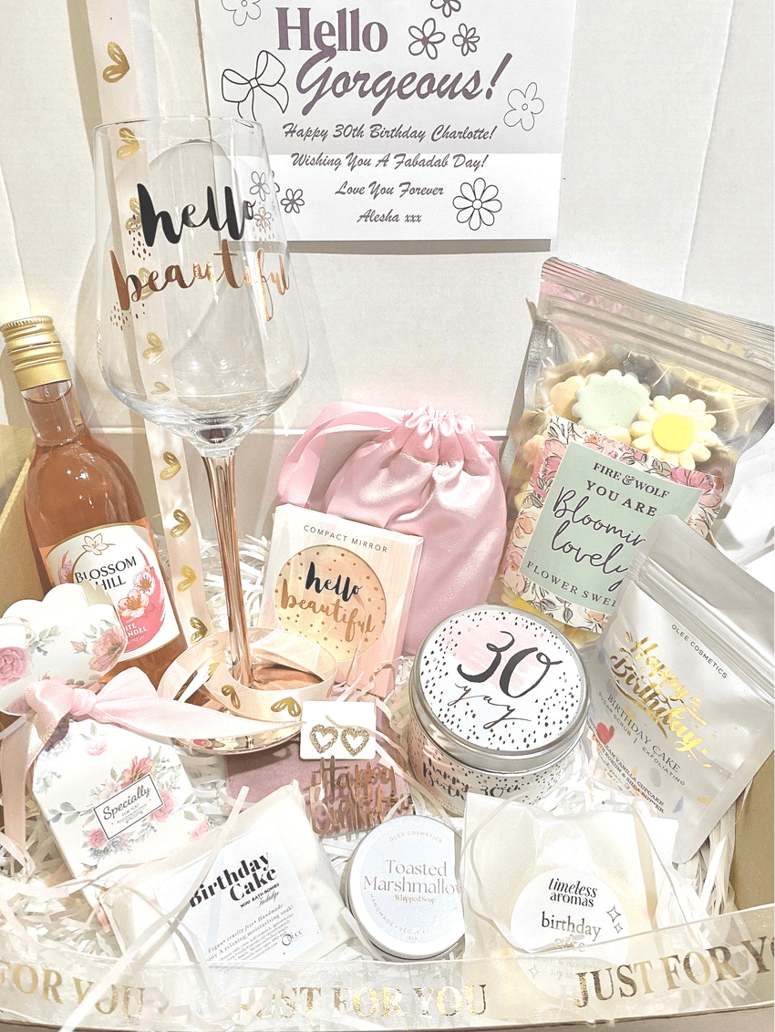 30th Birthday Deluxe Celebration Gift Box - Handmade in the UK - gift idea for 30th birthday