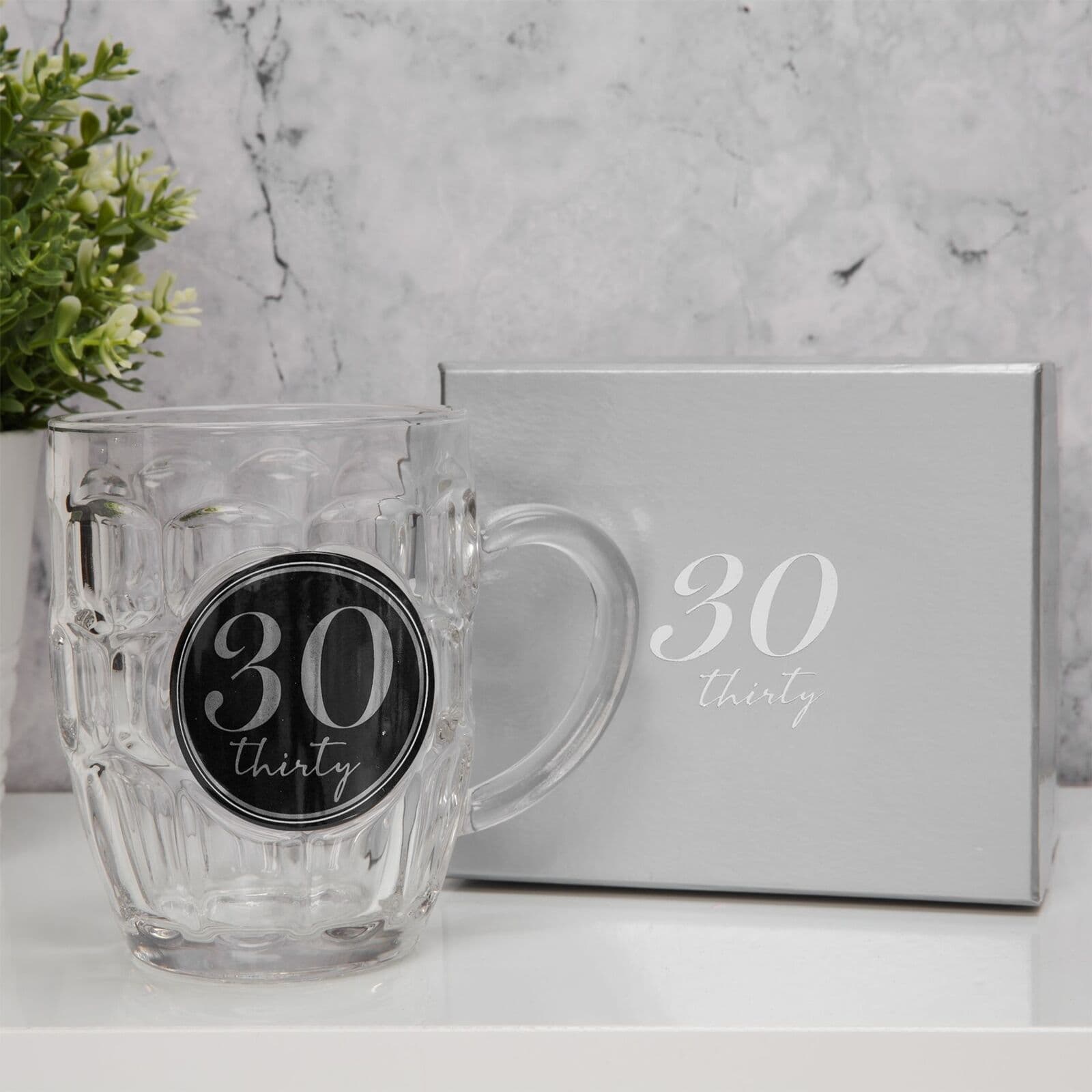 30th Birthday Retro Style Old Fashioned Beer Tankard Gift in gift box - 30th  birthday present idea