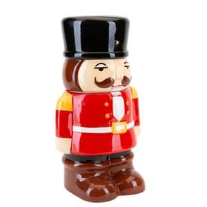 3D Nutcracker Shaped Christmas Cookie and treat Jar 31cm